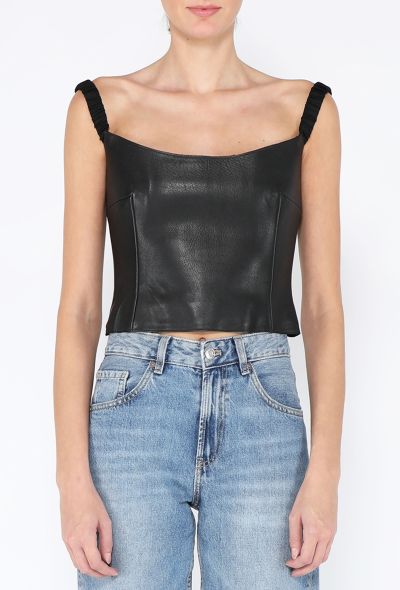 Khaite F/W 2022 Audra Lambskin Bustier Top - 1