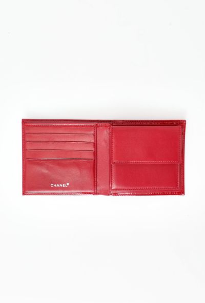 Chanel Red Patent Flap Wallet - 2