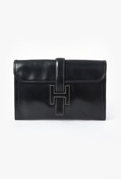 Hermès Vintage Box Jige Clutch - 1