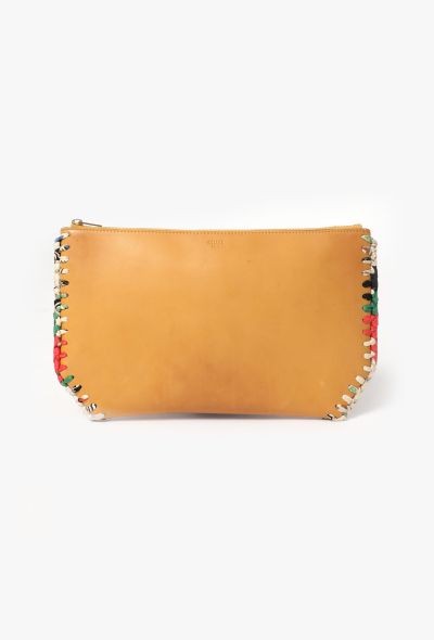 Céline Silk Scarf Trim Clutch - 1 Céline Silk Scarf Trim Clutch - 1
