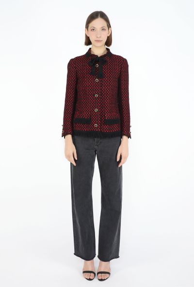 Chanel Haute Couture 1960s Tweed Lavallière Jacket - 2