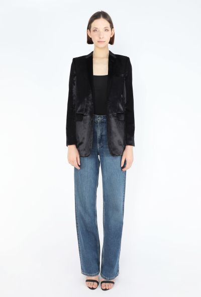 Saint Laurent 2015 Velvet Smoking Blazer - 2