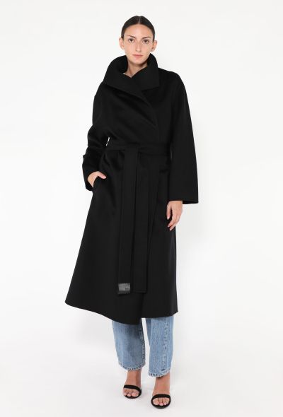 Loewe 2023 Belted Shawl Wrap Coat - 2 Loewe 2023 Belted Shawl Wrap Coat - 2