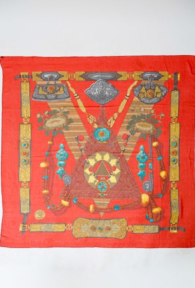                                         '90s "Tibet" Silk Foulard-2