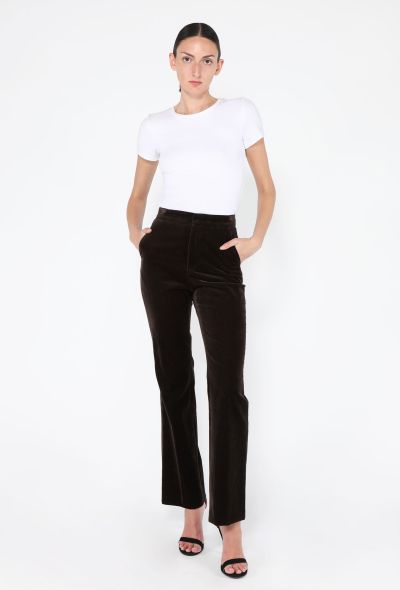 Loro Piana Gaby Velvet Flared Trousers, F/W 2024 - 1