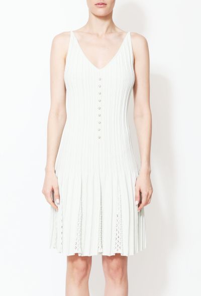                             Pearl Pleated Skater Dress - 1