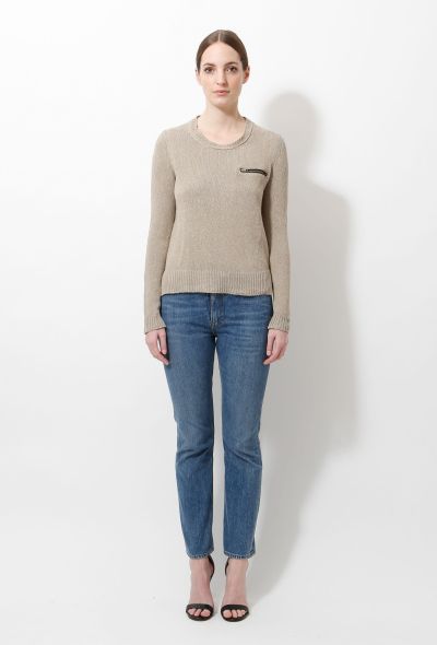                             2010 Linen Knit Sweater - 1