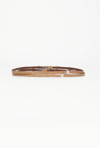 Balenciaga Alligator Layered Belt - 2 Balenciaga Alligator Layered Belt - 2