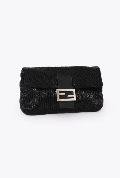 Fendi RARE Vintage Beaded Baguette Bag - 2