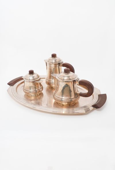                                         '30s Art Déco Silver Tea Set -1