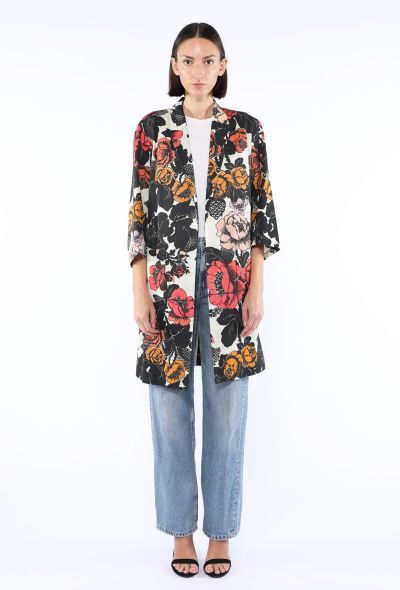 Dries Van Noten Floral Open-Front Coat - 1
