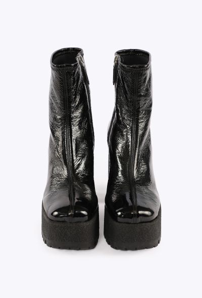 Miu Miu Patent Leather Platform Boots, 2021 - 2