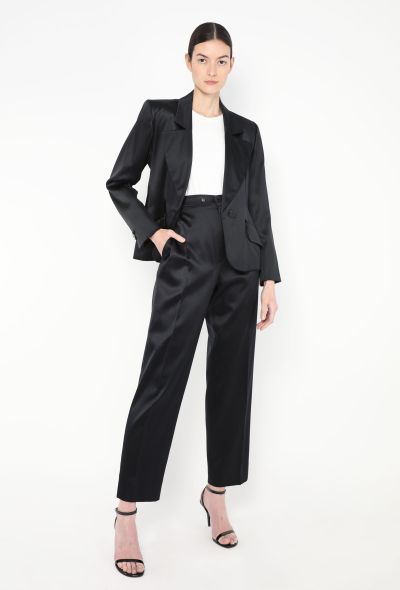 Saint Laurent Vintage Tailored Charmeuse Suit - 2 Saint Laurent Vintage Tailored Charmeuse Suit - 2