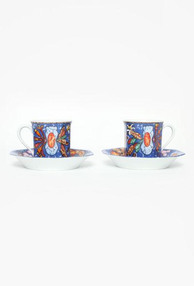 Hermès '80s 'Pierres d'Orient et d'Occident' Porcelain Espresso Set - 1