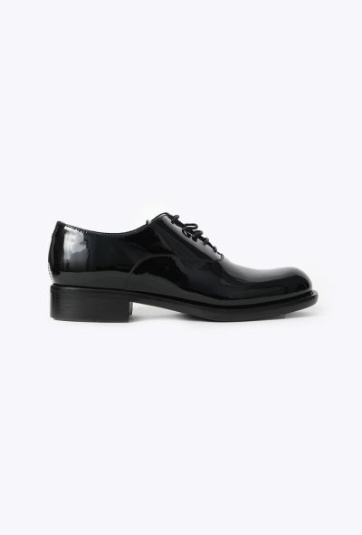 Prada 2025 Patent Leather Derby Loafers - 1