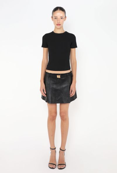 Miu Miu 2023 Belted Lambskin Skirt - 2