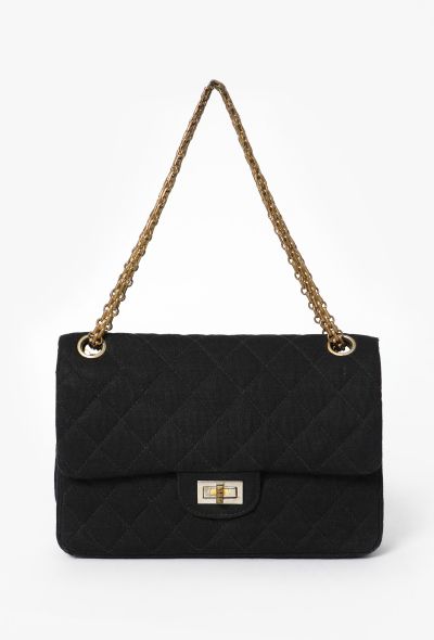 Chanel Vintage Jersey 2.55 Medium Flap Bag - 1