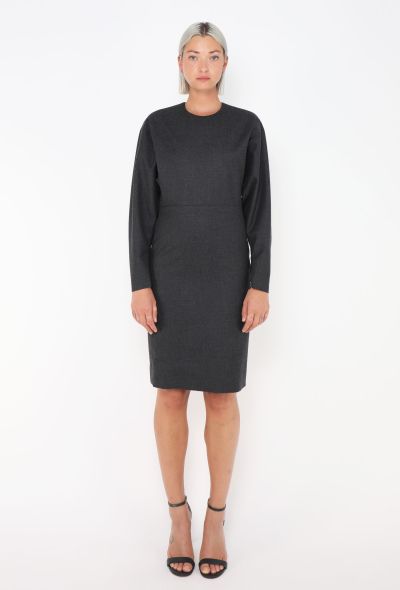 Céline Pre-Fall 2012 Zippered Wool Dress - 1