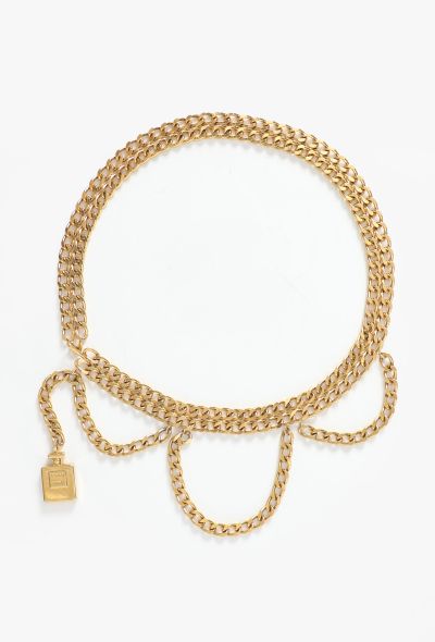Chanel ICONIC Late '80s Coco Perfume Chainlink Belt - 1