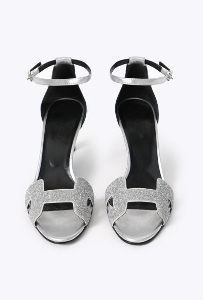 Hermès Metallic Embellished Night Sandals - 2