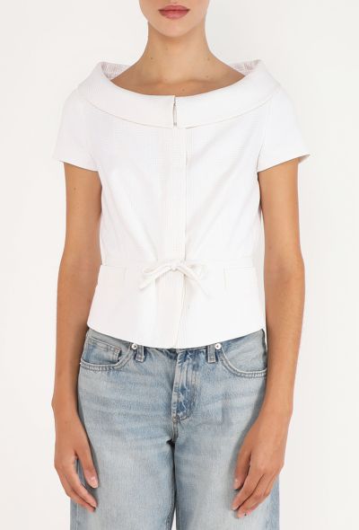 Dior Boatneck Drawstring Top - 1