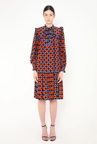 Saint Laurent Vintage Ruffled Polka Dot Dress - 2 Saint Laurent Vintage Ruffled Polka Dot Dress - 2