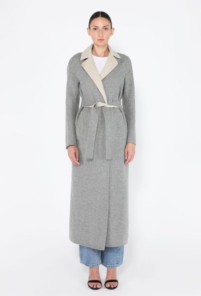 The Row Double-Faced Belted Wool Coat - 1