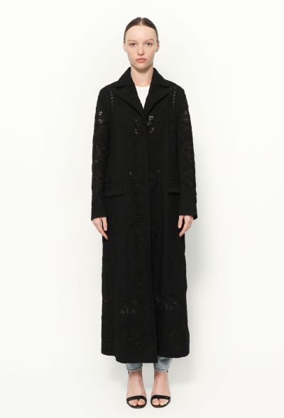 Valentino S/S 2017 Embroidered Lace Coat - 1 Valentino S/S 2017 Embroidered Lace Coat - 1