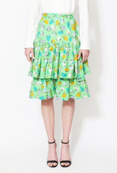                                         '70s Floral Belted Peasant Skirt-2