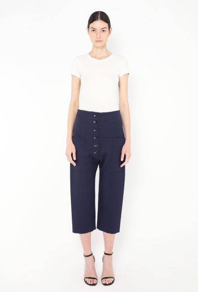 Céline Resort 2016 Buttoned Cropped Trousers - 1