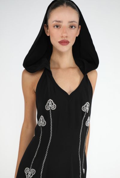 Rifat Ozbek '90s Palmette Hooded Dress - 1