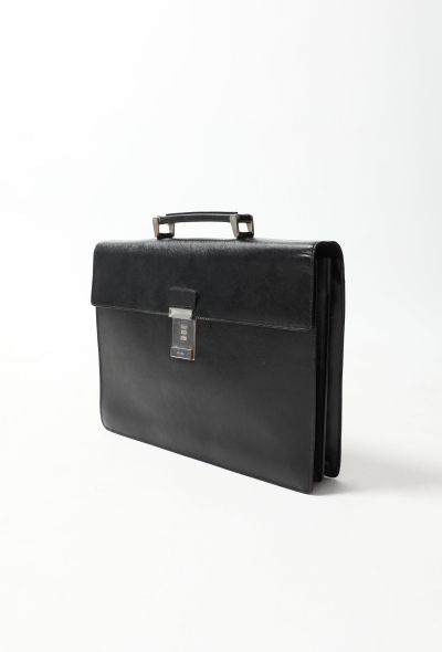 Prada Black Saffiano Briefcase - 2