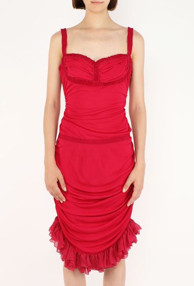 Emanuel Ungaro Ruffled Ruched Dress, Early 2000s - 2