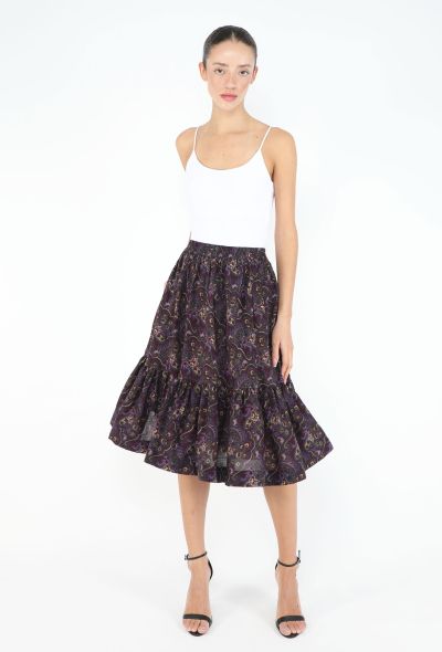 Saint Laurent RARE Fall 1976 Russian Paisley Skirt - 1