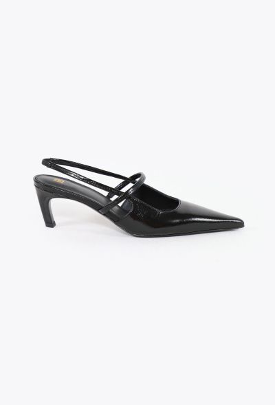Toteme 2025 Patent Leather Slingbacks - 1