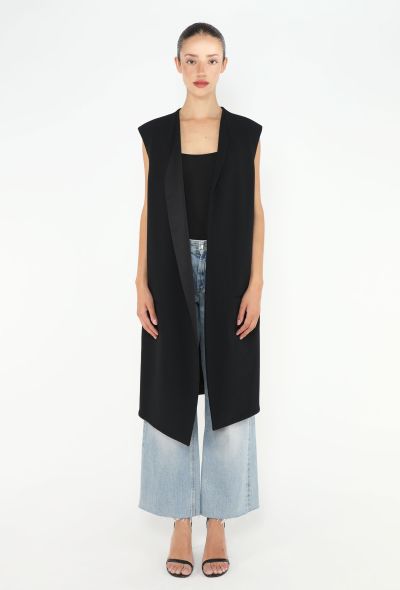 Céline Tailored Long Smoking Vest - 1 Céline Tailored Long Smoking Vest - 1