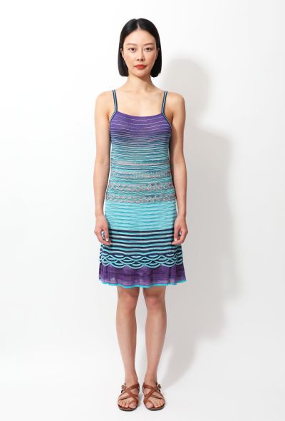                             Missoni '80s Embroidered Beach Knit Dress - 1