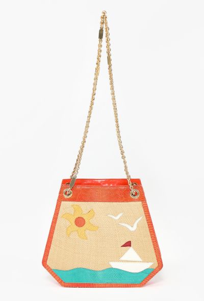 Bottega Veneta '80s Limited Edition Leather and Raffia Bag - 1