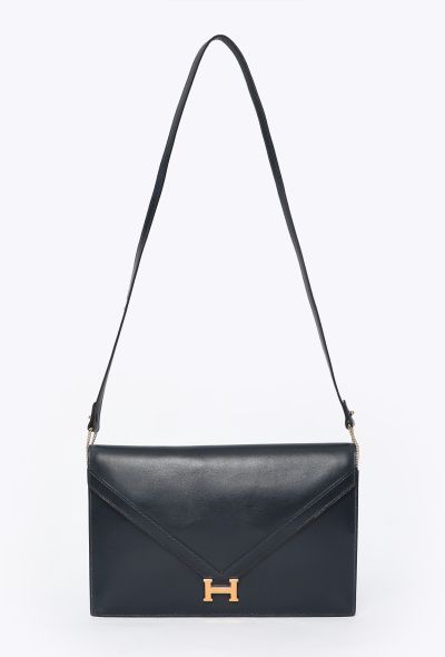 Hermès '70s Navy Box Lydie Bag - 1