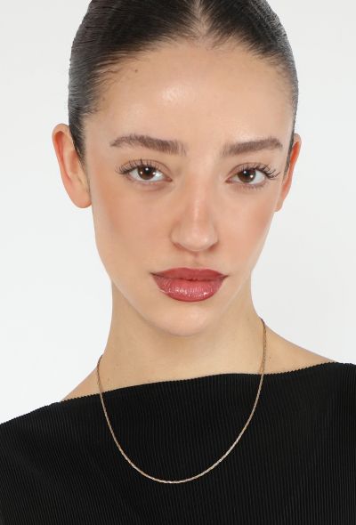 Vintage Fine Jewelry 18K Gold Tricolor Twisted Chain Necklace - 2