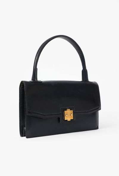 Hermès Exquisite 1940s "24 Faubourg" Handbag in Bleu H - 2