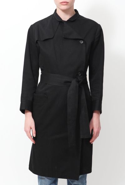                                         Belted Wrap Trench Coat-2