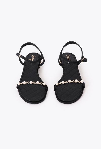 Chanel 2024 Embellished Chainlink Sandals - 2 Chanel 2024 Embellished Chainlink Sandals - 2