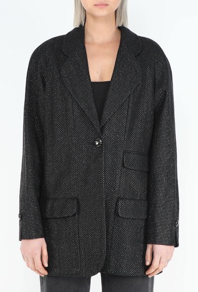 Chanel Resort 2014 Iridescent Notched 'CC' Blazer - 1