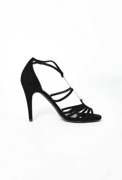Hermès Suede Embellished 'Icone' Sandals - 2