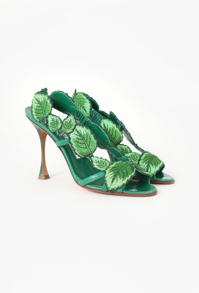 Manolo Blahnik Climatida Leaf Sandals - 2 Manolo Blahnik Climatida Leaf Sandals - 2
