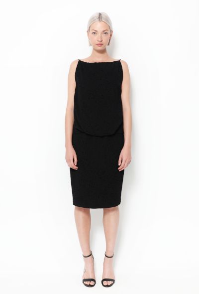 Balenciaga 2010 Velvet Textured Crêpe Dress - 1
