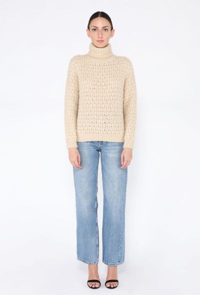Loro Piana Cashmere Knit Turtleneck Sweater - 2