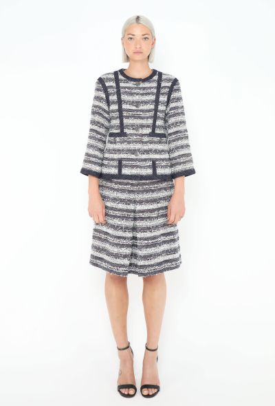 Chanel Striped Tweed Skirt Ensemble - 2 Chanel Striped Tweed Skirt Ensemble - 2