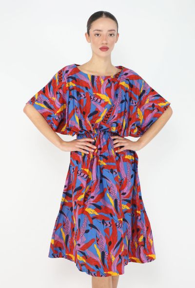 Saint Laurent Vintage Printed Cotton Pareo Dress - 1